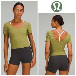 Lululemon Align Short Sleeve Tee T-Shirt in Bronze Green